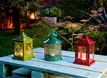 Grande lanterna marocchina. Lanterne a candela all'interno. Lanterne per  esterni. Lanterne esterne marocchine per giardino / decorazione lanterna  marocchina. 11x7x7Pollici